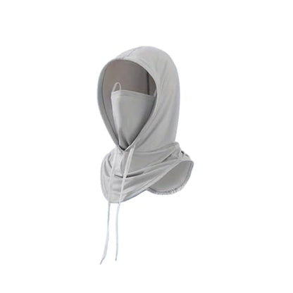 Cooling Balaclava Sun UV Protection Hood Breathable Full Head Mask Face Cover for Men Women Cycling Motorcycle Fishing - color: Light Gray