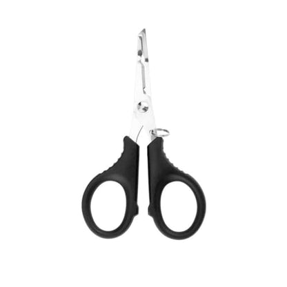 Multifunctional Fishing Plier Fish Hook Remover Cutter Scissors with Hooked Tip Practical Fishing Tool Durable Stainless Steel Fish Hook Remover Multifunctional Fishing Tool Accessory, Black