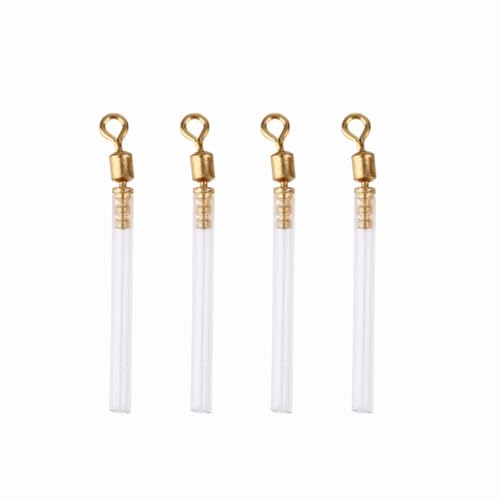 50Pcs Fishing Swivels with Tube Floats - 3 Sizes Copper & PVC Adapters for Long-line and Waggler Fishing Multi-Purpose Fishing Accessories - size: Large