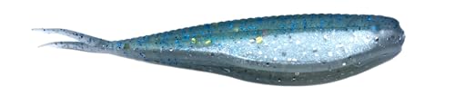 Phat Pak Baits - Micro Drunkin Shad Tiny Fluke Style LiveScope FFS Soft Jerkbait 2.5" 30ct Soft Plastic BFS Bass Fishing Lure - color: Sexy Shad