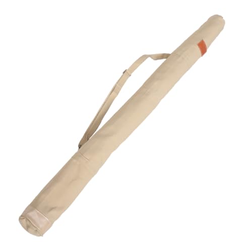 Toddmomy Fishing Rod Bag Portable Storage Case with Adjustable Straps Canvas Fishing Accessory Pouch for Outdoor Angling 55.11In Length