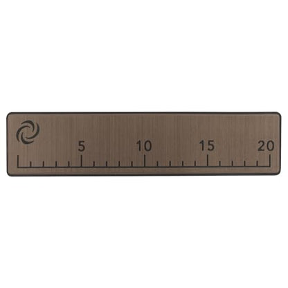 20" EVA Foam Fish Ruler with Peel & Stick Backing for Boats, Kayaks, Coolers, or Personal watercraft, Easy to Read 6mm Thick, Milled Fish Measuring Board (Teak) - color: Teak