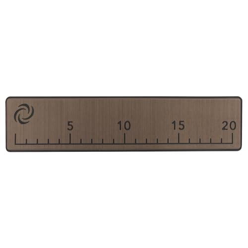 20" EVA Foam Fish Ruler with Peel & Stick Backing for Boats, Kayaks, Coolers, or Personal watercraft, Easy to Read 6mm Thick, Milled Fish Measuring Board (Teak) - color: Teak