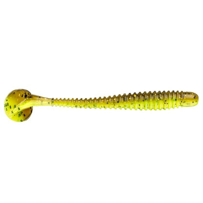 Strike King Rage Slim Swimmer Fishing Lure, Soft Plastic Swimbait, 4-Inches, 8-Pack - color: Guacamole