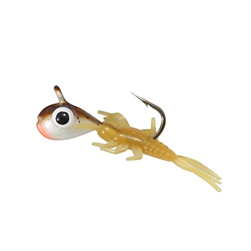 Northland Fishing Tackle Impulse Rigged Tungsten Mayfly Jig for Ice Fishing Panfish - This Hook Makes For the Pefect Fishing Gear - This Soft Lure Is Great For Many Freshwater Fish (Woodtick, 1/16 Oz)