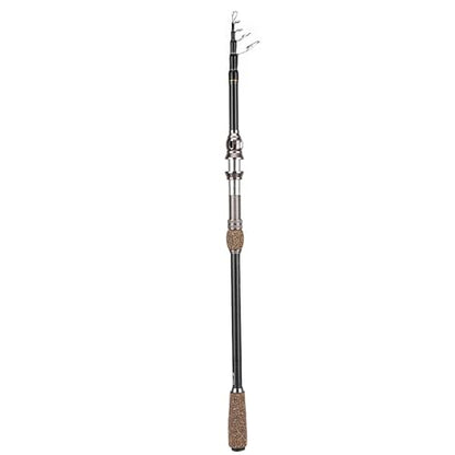 Ice Fishing Rod, Sea Fishing Rod Short Section Carbon Fiber Ice Cork Handle Stretchable Pole Lure Accessories for Trout (1.8