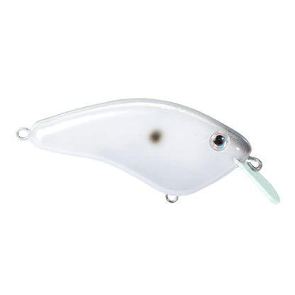 Strike King Hardliner Fishing Lure, Flat Sided Crankbait, Circuit Board Lip, Extra Tight Wobble, Size 4 Treble Hooks - color: Slick