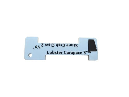 Crab & Shellfish Gauge – Blue Crab, Stone Crab, Lobster & Dungeness Measuring Tool – Recreational Fishing Size Gauge – Multiple Regulation Options - style: Alabama Crab & Lobster Gauge