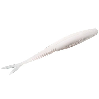 Strike King Mach Skooler Fishing Lure, Soft Plastic Jerkbait, Heavily Salted, Sleek Design, Erratic Action - color: MACH Flash, size: 5"