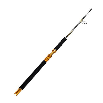 Fiblink Saltwater Jigging Spinning Rod 1-Piece Heavy Jig Fishing Rod (30-50 lb/50-80 lb/80-120 lb, 5 Feet 6 Inch) - style: 5'6" - 80-120lbs - 1pc