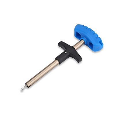 T-Shaped Fish Hook Detacher Remover, Stainless Steel Fishing Tackle Accessory with Ergonomic Handle Portable Fish Hook Extractor for Saltwater Freshwater (8x11cm/3.1x4.3in)