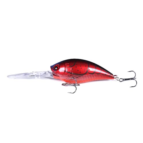 Deep Diving Crankbait Fishing Lure | 12-15ft Bottom Bumping | 0.72oz 4.9in Hard Bait for Bass & Walleye - color: color3