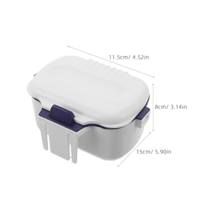 Double-Layer Worm Bait Storage Box White, Insulated Live Fishing Bait Holder Container for Red Maggots, Portable Fishing Accessories for Outdoor Anglers