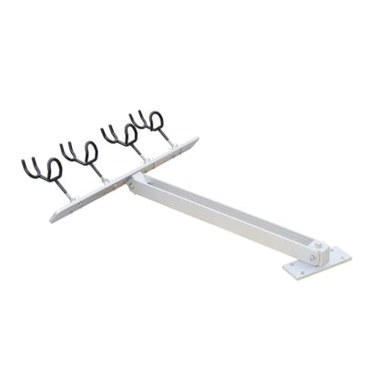 4 Head Fishing Rod Holder, 360° Adjustable Fishing Rod Holder Aluminum PVC Coated Boat Fishing Holder