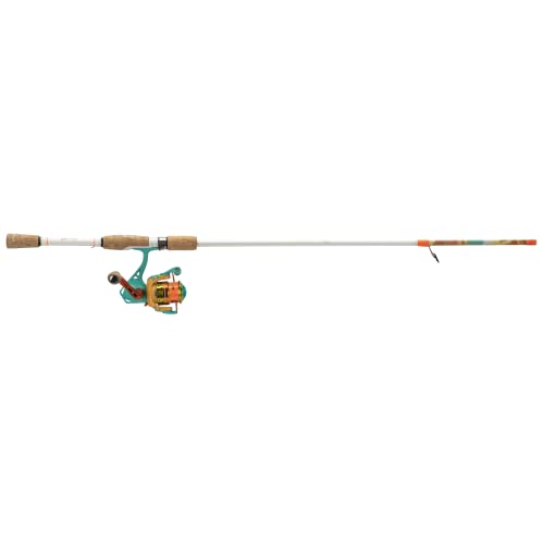 ProFISHiency 6' Krazy Rec Spincast Combo | Micro Spincast Reel | Aluminum Handle w/Cork Knobs | Pre-Spooled w/ 6lb Hi-VIZ - style: Krazy Rec Spinning Combo 5.2:1 Gear Ratio