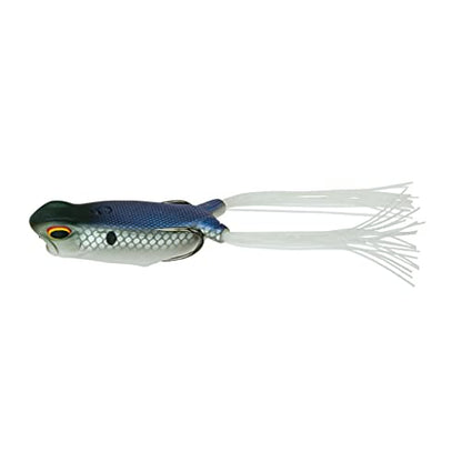 6th Sense – Vega Frog – Topwater Frog Bait – Bass Fishing – Walk, Skip, Spit, & Pop – 5/0 Braid Hook - color: Shad Spawn