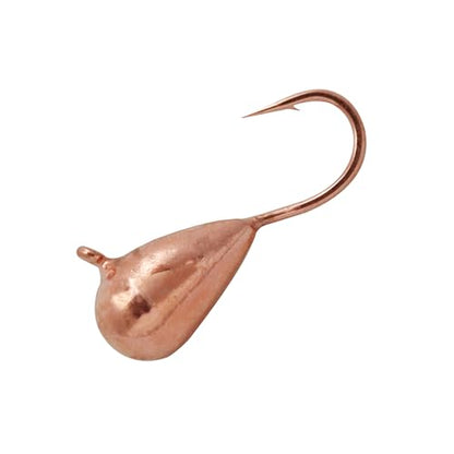 5 Pieces 3.0-6.0mm Teardrop Tungsten Ice Jig - color: MT03 Copper, size: TIJ02 3MM 5PCS