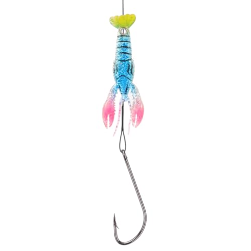 Veemoon 5pcs Reusable Soft Crawfish Fishing Lures Set, Artificial Baits for Freshwater and Saltwater Angling, Lifelike Soft Plastic Baits for Bass, Trout, and Crayfish Fishing