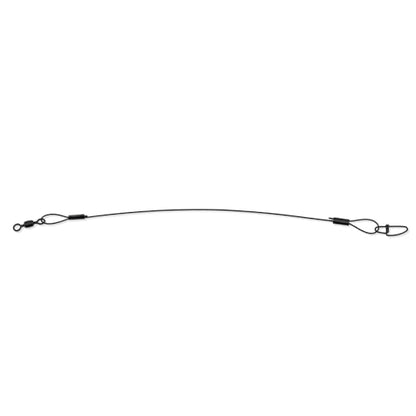 AFW Surflon Fishing Leaders – Black Nylon Coated Stainless Steel Wire, Swivel & Snap, 3 Pack, Variety Pack – Strong Leader Line for Catfishing & Toothy Game Fish - size: 30 lb, style: 6 Inch