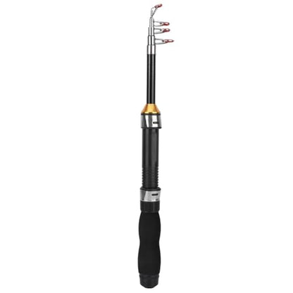 Fishing Rod Portable Small Short Sea Pole Mini Sea Fishing Tools Telescopic Fishing Rod for Travel Seawater Freshwater Bass Trout Fishing(1M)