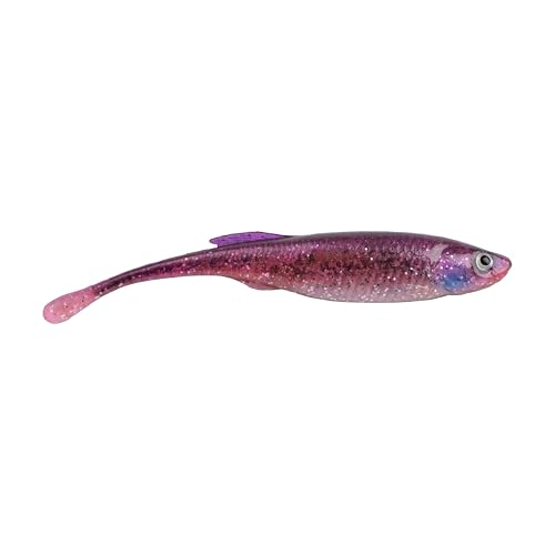 Berkley PowerBait Drip Minnow Fishing Soft Bait - color: HD Purple Shiner, size: 4"