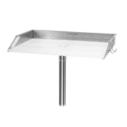 20" Boat Cutting Board, Fishing Filet Table with Tool Holders, CT607 | with Rod, Stainless Steel Ruler, Knife Slots, Plier Storage, Hooks & Cover, for Fishing Boat, Pontoon Boat, Yacht