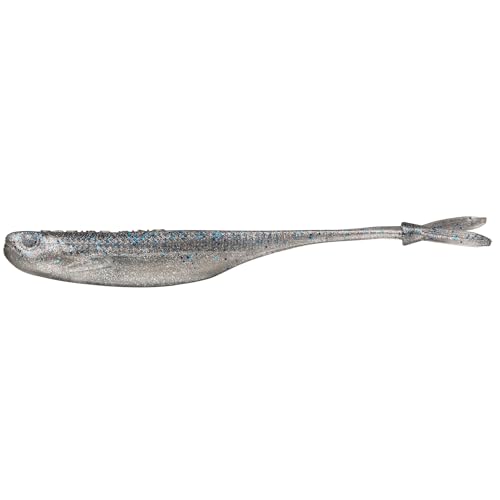 Strike King Spotlight Split Minnow Fishing Lure, Soft Plastic Jerkbait, 8-Pack - color: Smokey Shad, size: 3"