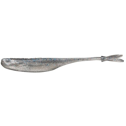 Strike King Spotlight Split Minnow Fishing Lure, Soft Plastic Jerkbait, 8-Pack - color: Smokey Shad, size: 3"