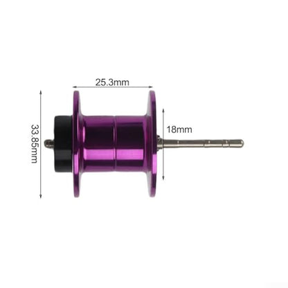 FABULETTA Baitcasting Spool Replacement, Aluminum Alloy Remote Throw Spool, Compatible with Tatula SV TW 100 19 100 Casting Reel Parts - color: Purple