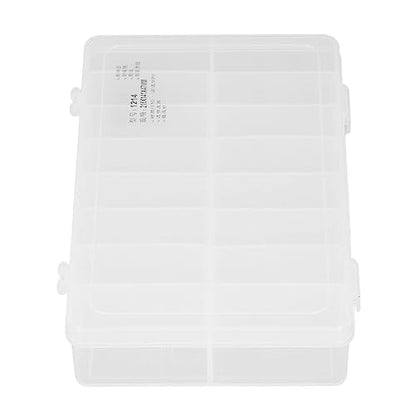 16 Compartment Parts Box Transparent 16 Grids PP Plastic Jewelry Organizer Container Storage Box
