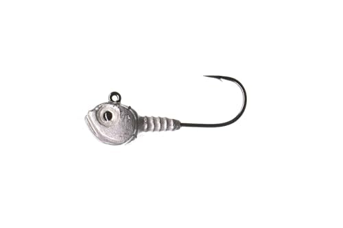 Dirty Jigs Guppy Jig Head, 1/0 Hook - USA Made, 1/8-3/8oz, 3 Count - color: Naked Shad, size: 3/16oz