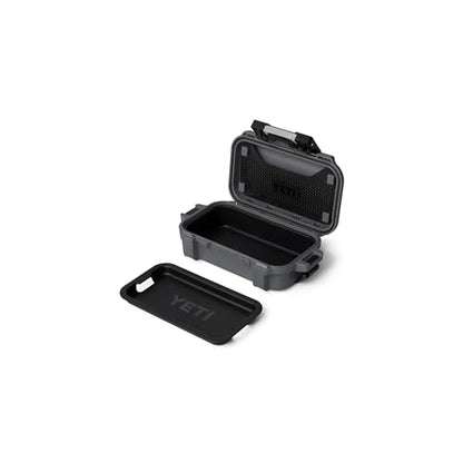 YETI LoadOut GoBox Collection, Divided Waterproof Cargo Case, Dry Box, Camera Case, Fishing Tackle Box - color: Charcoal, size: GoBox 1
