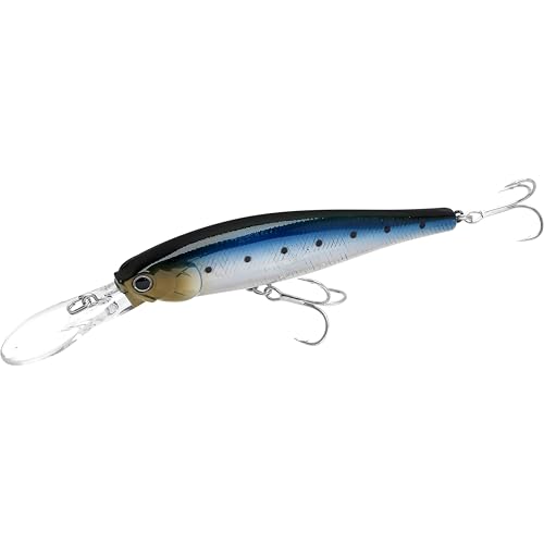 LUCKY CRAFT Pointer 100DD-S, Saltwater Surf Fishing Lures, Jerkbait, Halibut, Surf Perch, Calico Bass, White Seabass, Striped Bass, Sinking, Fishing Gear - color: 714 Metallic Sardine