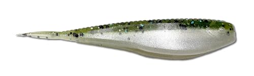 Phat Pak Baits - Micro Drunkin Shad Tiny Fluke Style LiveScope FFS Soft Jerkbait 2.5" 30ct Soft Plastic BFS Bass Fishing Lure - color: Baby Bass