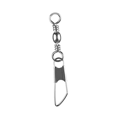 30pcs Rolling Resistance Swivel Fishing Hook Line Connector Fishing Rolling swivels Fishing Swivel Connector connectix Fishing Rolling Connector Stainless Steel to Rotate Ring - size: 8#