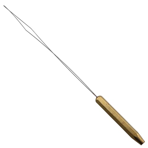 Fly Fishing Lure Making Kit Threader Hair Hook Tying Tool Copper Threader Fly Tying Winding Needle