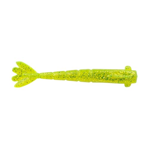 Berkley Berkley PowerBait Saltwater Bonga Shrimp - color: Chartreuse Silver Flash