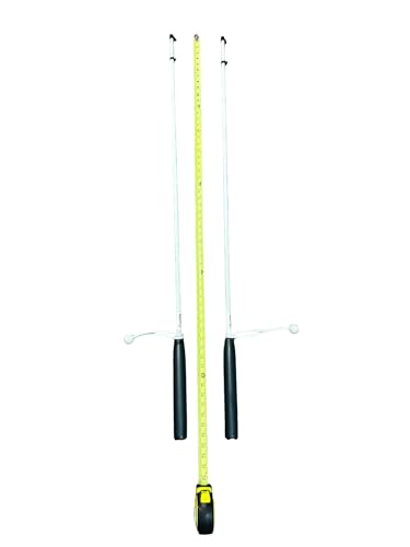 South Wind Designs Boat Flag Pole - Boat Flagpole for Rod Holder & Rocket Launcher, Marine Grade Fiberglass Rod, EVA Foam Base & Stainless Flag Clips, No Drill - Two 4.5ft Poles - size: Two 4.5' Poles