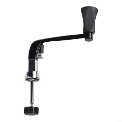 Fishing Reel Handle Crank Foldable Degree Metal Shaft Anti-Slip for 1000-5000 6000-8000 Reels Saltwater Freshwater Replacement Part Silver Black