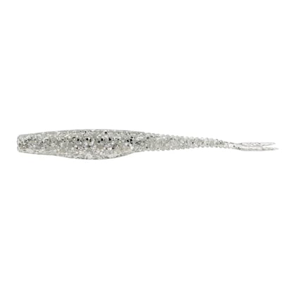 Strike King Mach Skooler Fishing Lure, Soft Plastic Jerkbait, Heavily Salted, Sleek Design, Erratic Action - color: Carolina Chrome, size: 4"