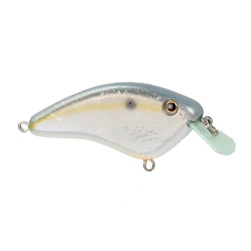 Strike King Hardliner Fishing Lure, Flat Sided Crankbait, Circuit Board Lip, Extra Tight Wobble, Size 4 Treble Hooks - color: Sexy Shad 2.0