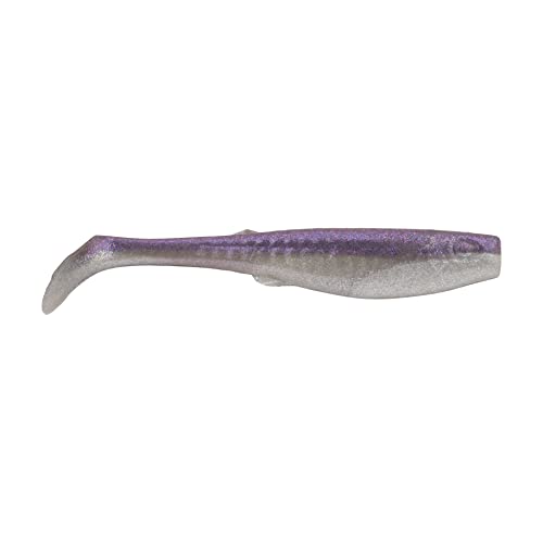 Berkley Gulp! Saltwater Paddleshad Fishing Soft Bait - color: Purple Chrome, size: 3"