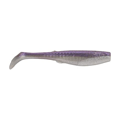Berkley Gulp! Saltwater Paddleshad Fishing Soft Bait - color: Purple Chrome, size: 3"