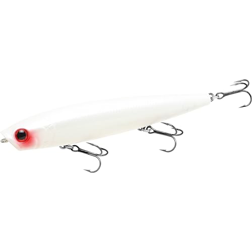 LUCKY CRAFT Gunfish 95 3 Hook Freshwater Fishing Lures and Bait for Bass Fish, Topwater Fish Line, Surface Bait with Treble Hooks, Fishing Gear for Tackle Box - color: 335 Sexy Mama