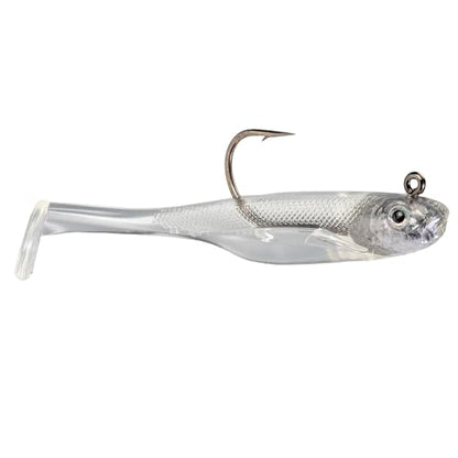 Strike King Homing Minnow Fishing Lure, Pre-Rigged Soft Plastic Swimbait, 3-Pack - color: Prism, size: 3"