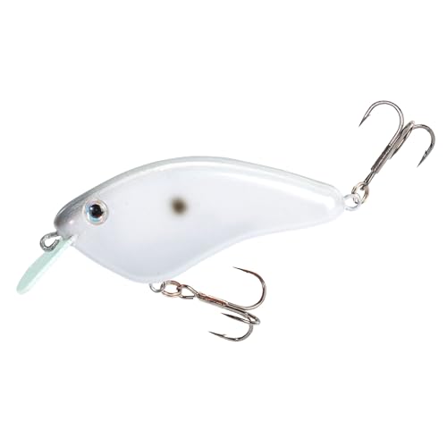 Strike King Hardliner Fishing Lure, Flat Sided Crankbait, Circuit Board Lip, Extra Tight Wobble, Size 4 Treble Hooks - color: Slick