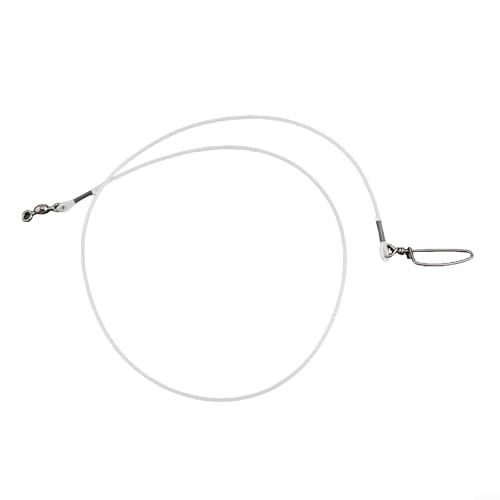 12pcs Fluorocarbon Fishing Leader Set for Saltwater Freshwater, 20LB-80LB, 6-24 Inches, Invisible Underwater, Abrasion-Resistant, Soft Strong Wire with Twists Snap - size: 24in-80lb
