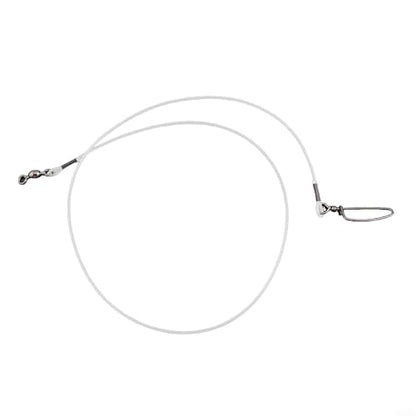 12pcs Fluorocarbon Fishing Leader Set for Saltwater Freshwater, 20LB-80LB, 6-24 Inches, Invisible Underwater, Abrasion-Resistant, Soft Strong Wire with Twists Snap - size: 24in-80lb