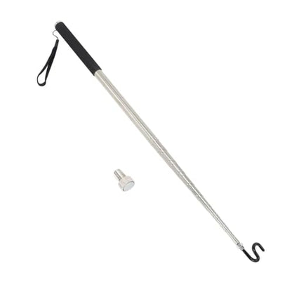 Pickup Grabber Telescopic Magnetic Pickup Tool with Hook Pick-Up Pole Wire Fish Stick Pocket extendable Magnet Pickup Tool 8.86ft - size: 8.86 FT