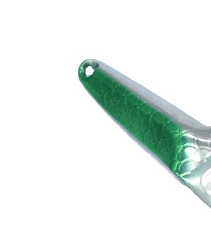 Al's Goldfish Lure Co. Lil' 49er Ice Jig - IFN50 Ice Fishing Jig with Treble Hook Off the Nose. Jigging Lure for Crappie, Perch, Panfish, Trout and Bass - 1/4 oz. 1-3/4" - color: Neon Green